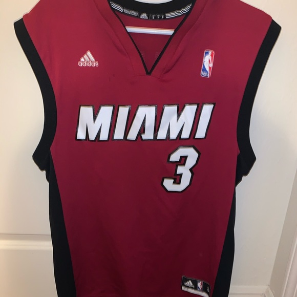 adidas Other - Alternate Heat Dwyane Wade Jersey